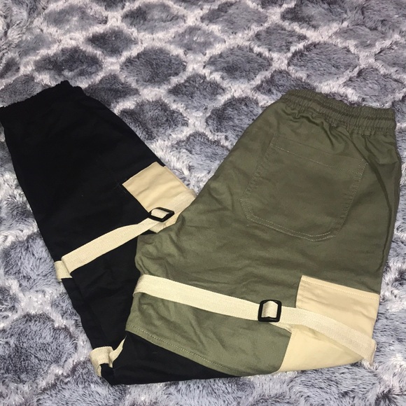 (SOLD) Block It Out Cargo Joggers - Olive/Combo - Picture 9 of 14